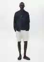Sobrecamisa Pantin Navy Talla M Hombre Mango