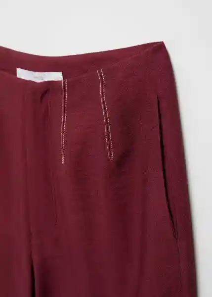 Pantalón Anuk-H Vino Talla XL Mujer Mango