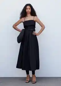 Vestido Nicola Negro Talla S Mujer Mango