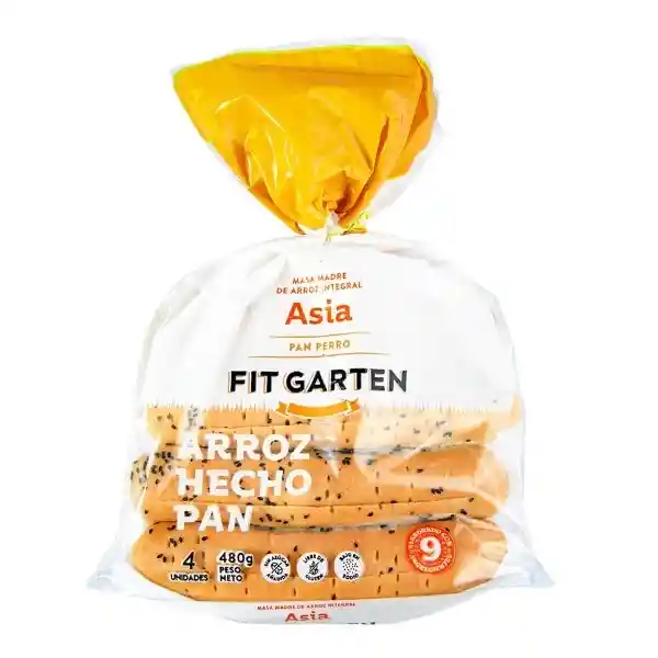 Garten Pan Fit Asia Hot Dog Sin Gluten