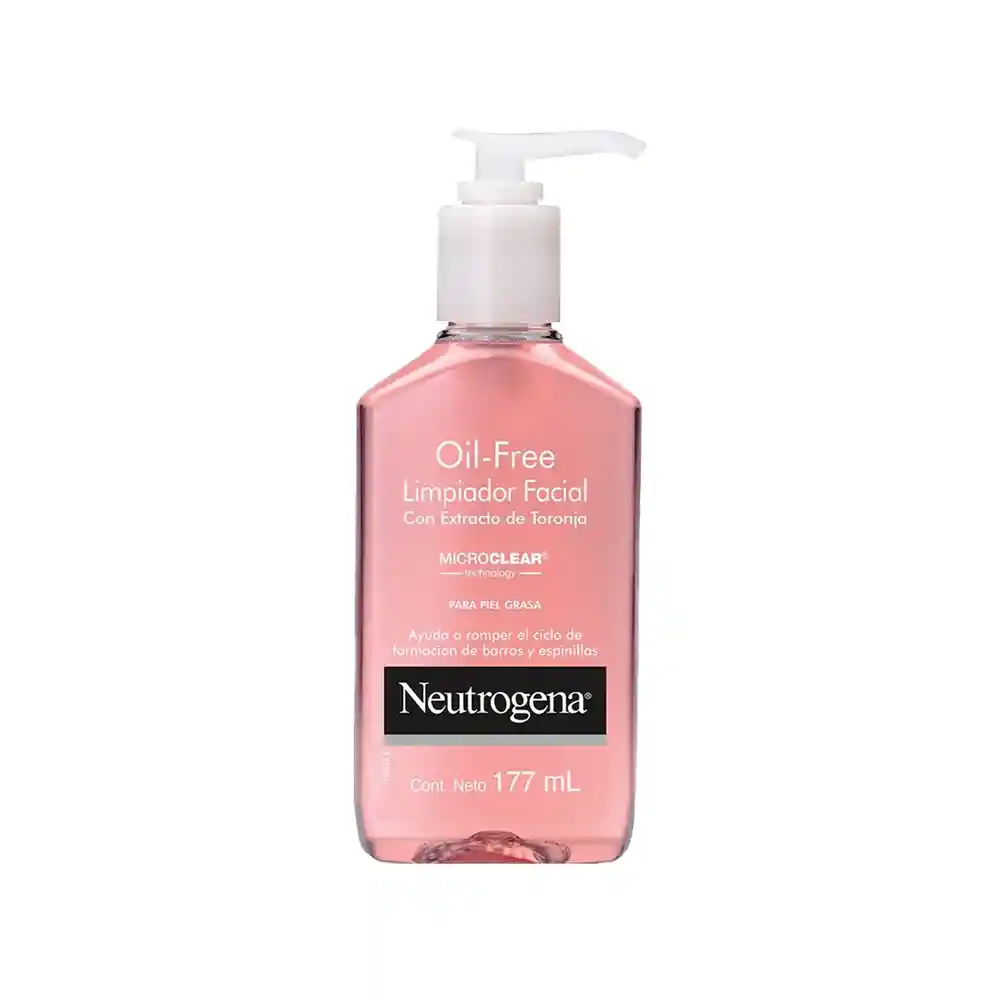 Gel Limpiador Facial Neutrogena Oil free Toronja Ácido Salicílico 177 ml