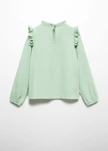 Blusa Becca Verde Talla 10 Niña Mango