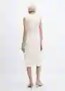 Vestido Susa-W Off White Talla S Mujer Mango