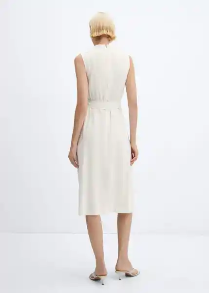 Vestido Susa-W Off White Talla S Mujer Mango