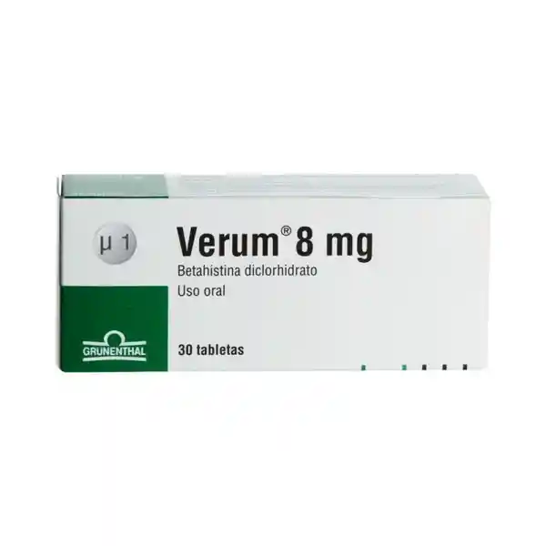 Verum Grunenthal ( 8 mg) 30 Tabletas