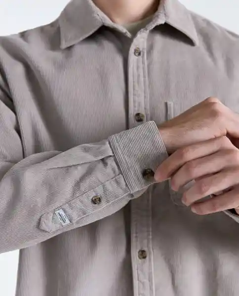 Camisa Hombre Café Talla M 819G505_CAF171038 Americanino