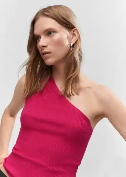 Top Asim Fucsia Talla XS Mujer Mango