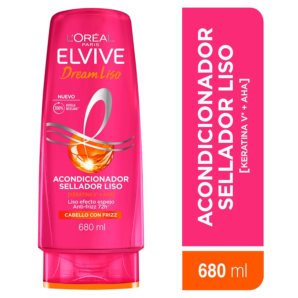 Acondicionador L'Oreal Paris Elvive Dream Liso 680 ml