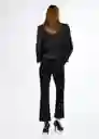Jeans Kylie Tejano Negro Talla 44 Mujer Mango