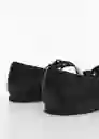 Zapatos Pelli Negro Talla 37 Mujer Mango