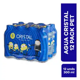 Cristal Agua Natural sin Gas