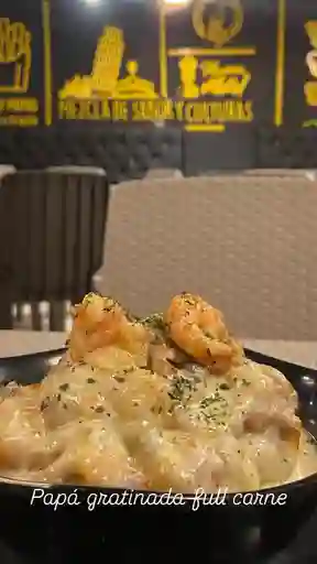 Papa Gratinada Full Carne