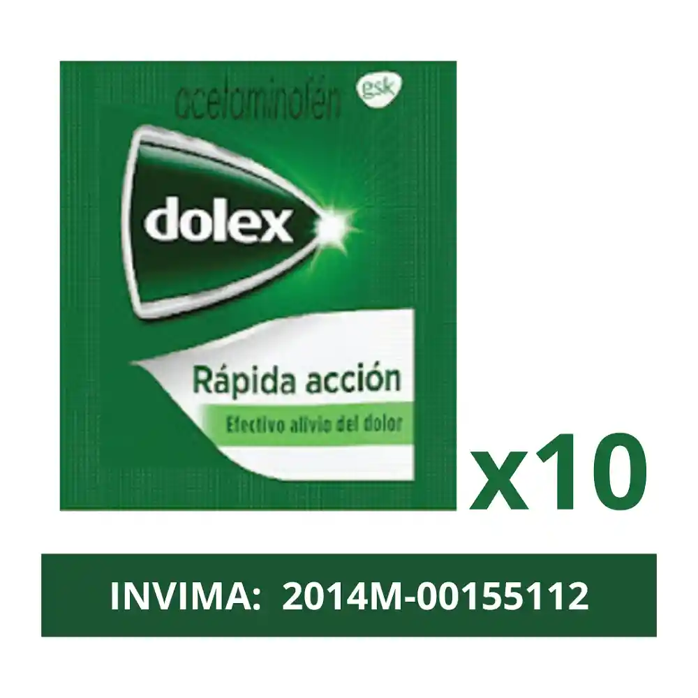 Dolex Acetaminofén Blister por 10 