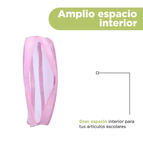 Cartuchera de Malla Serie Rosa Claro Miniso