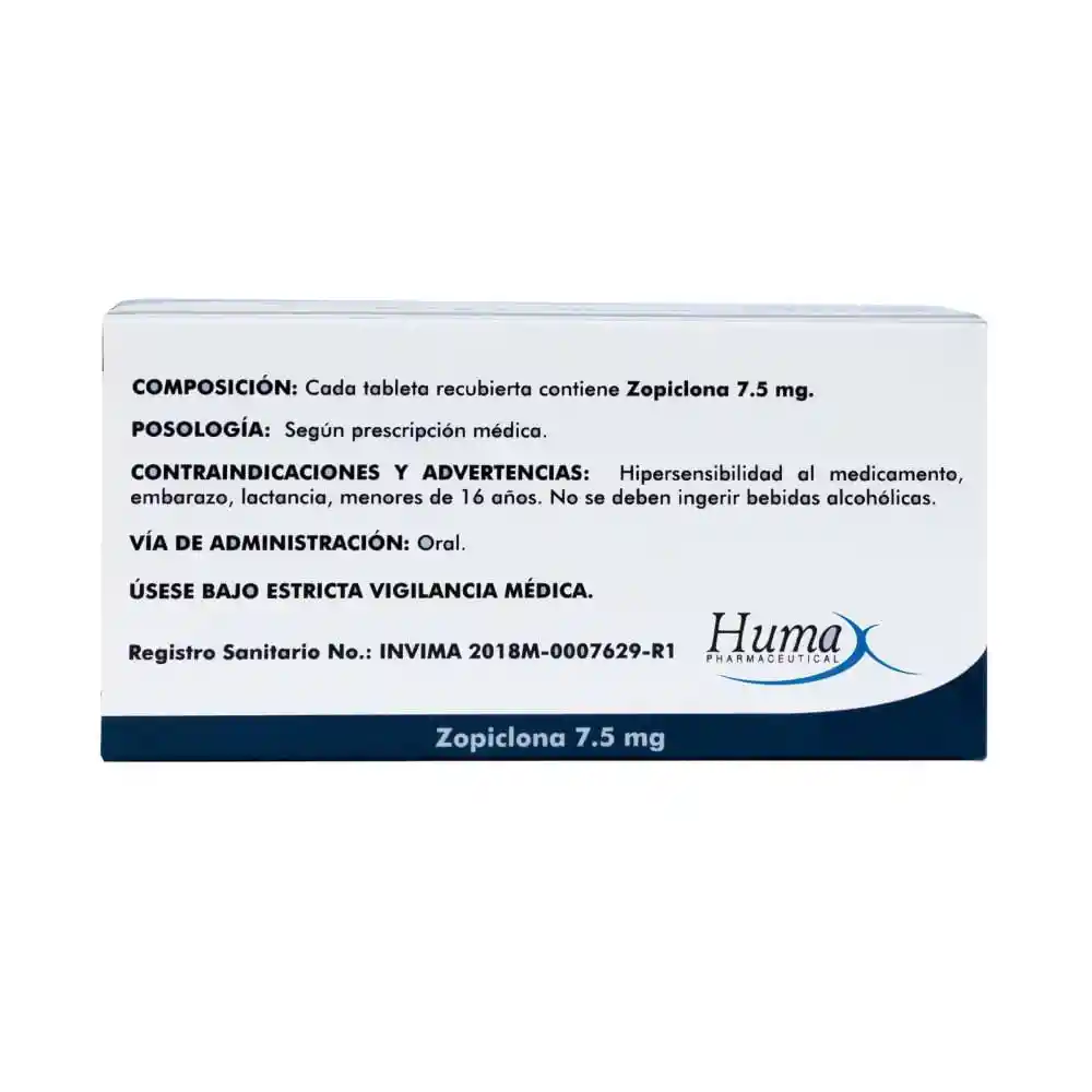 Humax Zopiclona Tableta (7.5 mg)