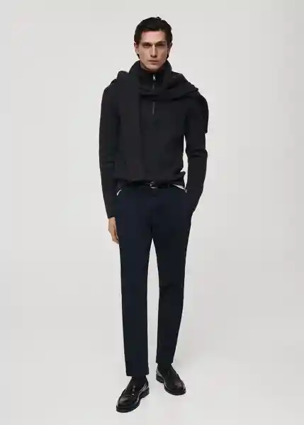 Pantalón Prato Navy Talla 36 Hombre Mango