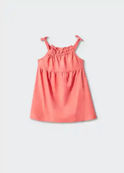 Vestido Niña Coral Talla 71 Niñas Mango