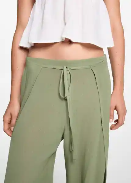 Pantalón Open Khaki Talla 22 Niñas Mango