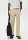 Jean Albe Beige Talla 44 Hombre Mango
