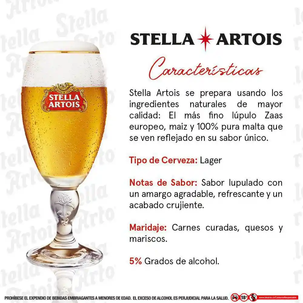 Stella Artois Cerveza Lata