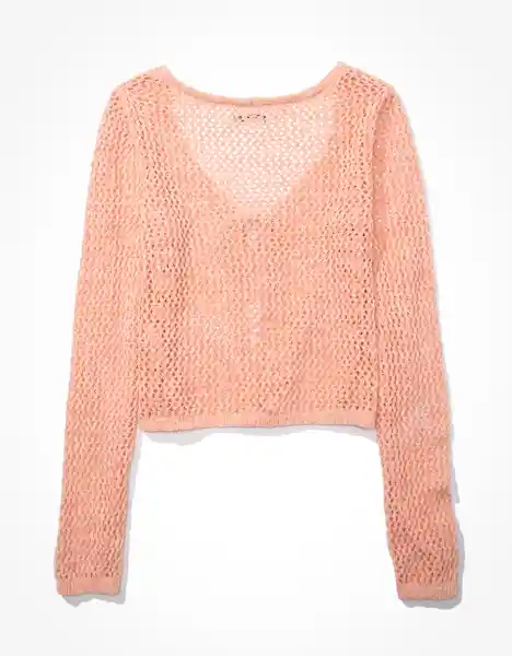 Suéter Tejido Mujer Naranja Talla X-Small American Eagle