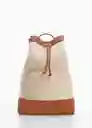 Mochila M Journey Beige Talla 99 Hombre Mango