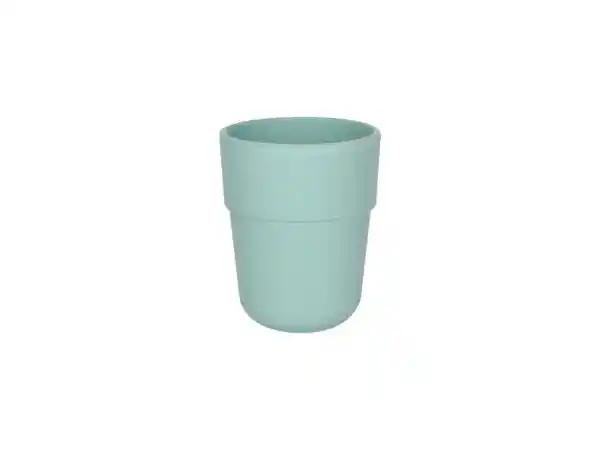 Vaso Fibra Bambú Escolar Verde 300 mL Casaideas
