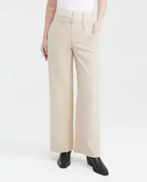 Pantalón Double Waistband Mujer Café Quemado Claro 6 Chevignon