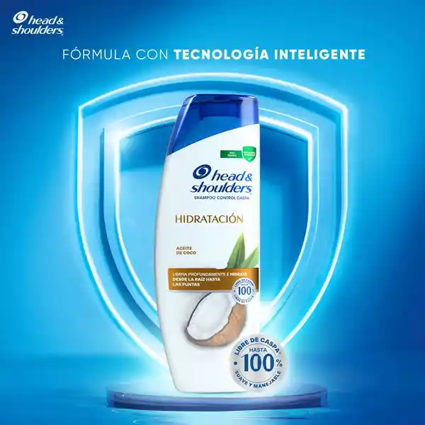 Shampoo Head Shoulders Hidratacion Aceite de Coco Champu Head and Shoulders 180 ml