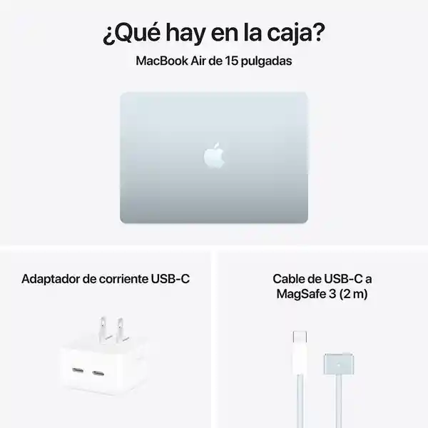 Apple Macbook Air: M4 Chip With 16Gb 512Gb SSD Sky Azul 15