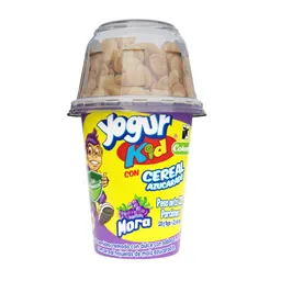 Yogur Kid Sabor a Mora Con Cereal Azucarado Colanta x 132 g
