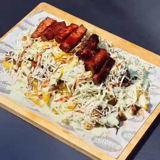 Salchipapa especial adictos