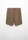 Bermuda Amalfis Khaki Talla 40 Hombre Mango