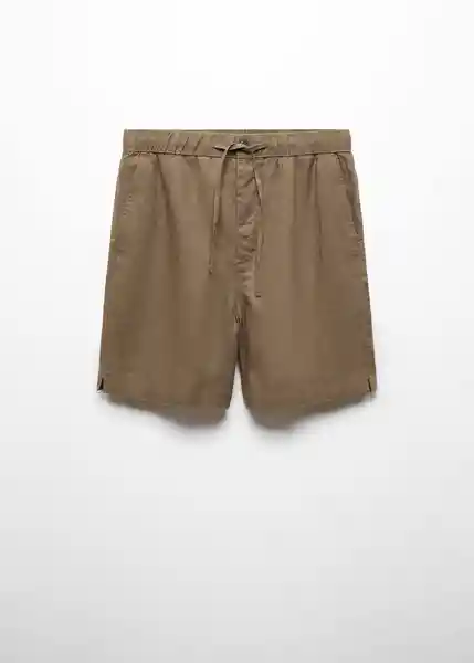 Bermuda Amalfis Khaki Talla 40 Hombre Mango