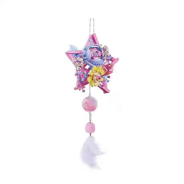 Set de Bloques Atrapasuenos Fantansy Rosa Serie Miniso