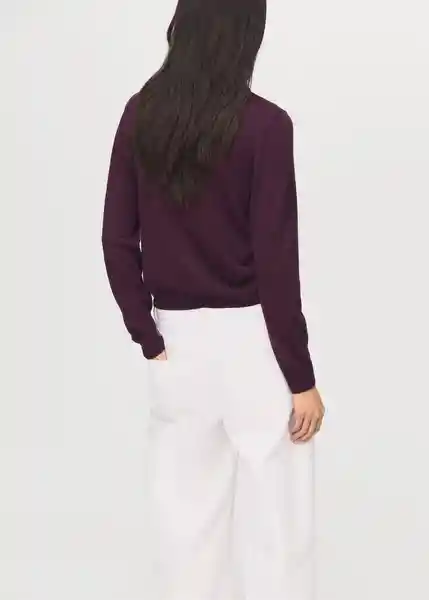 Jersey Triangle Vino Talla XS Mujer Mango