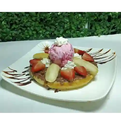 Waffle de nutella