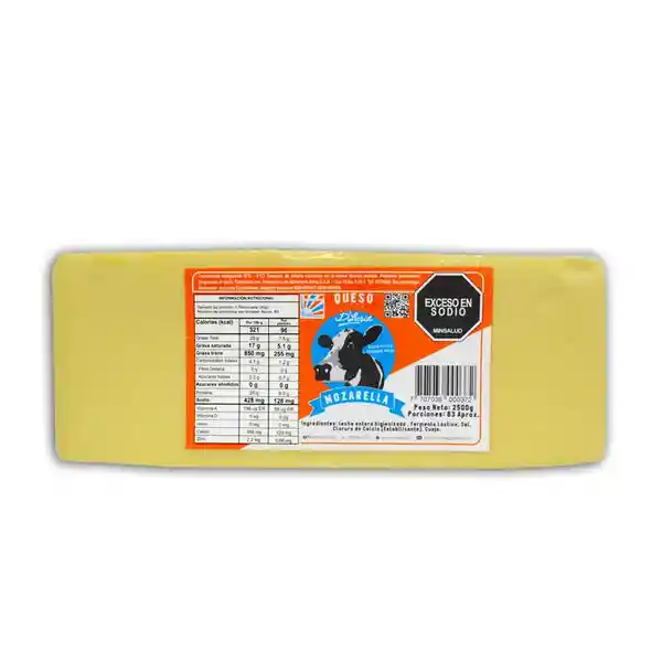 Queso Mozarella DLusia Bloque