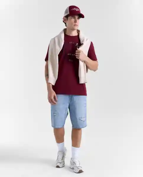 Camiseta Hombre Rojo Talla M 849G004_ROJ191724 Americanino