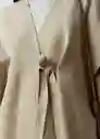 Gaban Tejido Mujer Beige Caqui Medio Talla L 582G092 Naf Naf