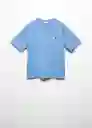 Camiseta Sky Azul Talla 10 Niños Mango