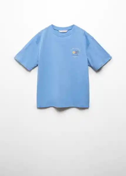 Camiseta Sky Azul Talla 10 Niños Mango