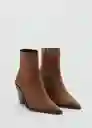 Botines Dallas Tabaco Talla 38 Mujer Mango