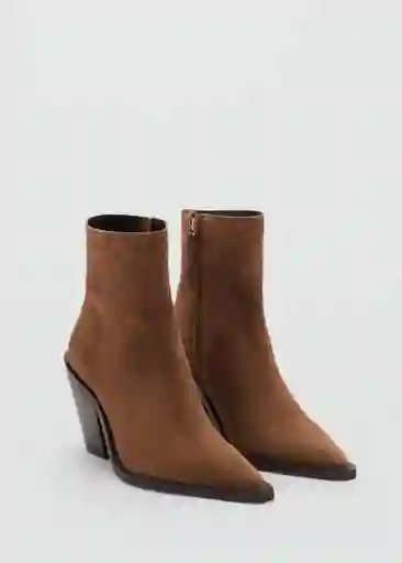 Botines Dallas Tabaco Talla 38 Mujer Mango