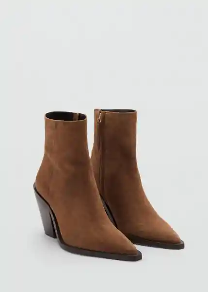 Botines Dallas Tabaco Talla 38 Mujer Mango
