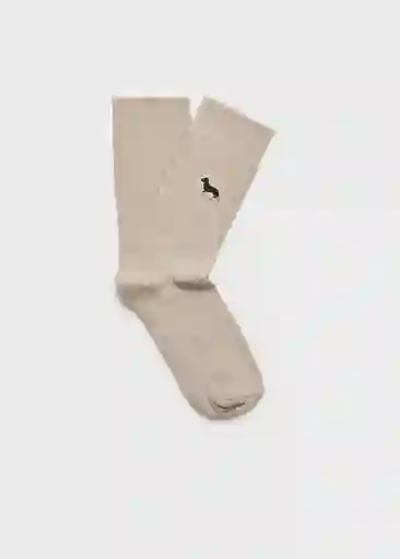 Calcetines Animteke Beige Talla 42 Hombre Mango