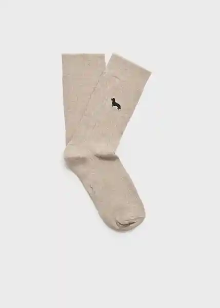 Calcetines Animteke Beige Talla 42 Hombre Mango