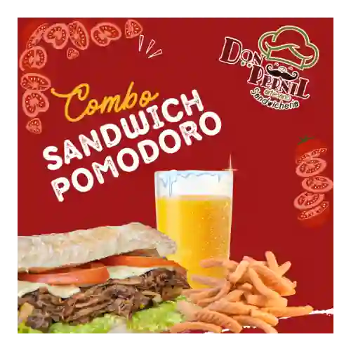 Combo Sándwich Mechado Pomodoro