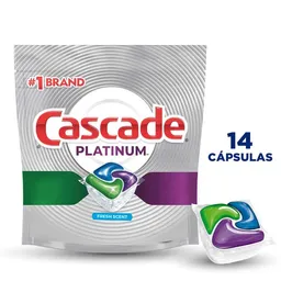 Detergente en Cápsulas Para Lavaplatos Cascade Platinum 14 Und