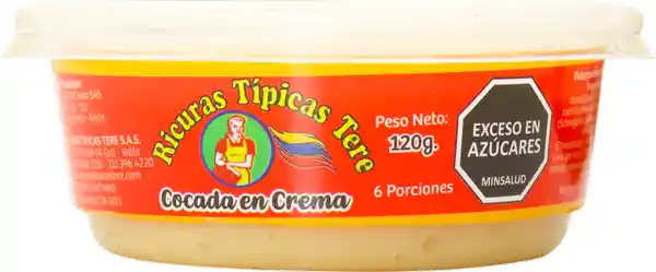 Ricuras Típicas Tere Cocada en Crema